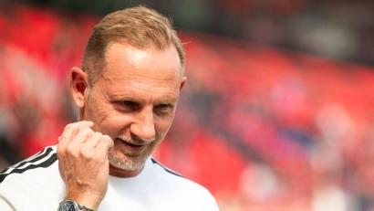 Bild: Marius Becker/dpa
Wartet noch auf einen Bundesliga-Sieg mit Union Berlin: Trainer Mauro Lustrinelli. (Archivbild)