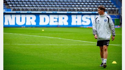 Bild: Gregor Fischer/dpa
Hat weiter das Sagen beim HSV: Trainer Merlin Polzin.