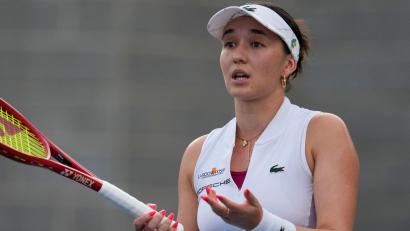 Bild: Seth Wenig/AP/dpa
Eva Lys ist auch beim WTA-Turnier in São Paulo früh ausgeschieden (Archiv-Foto).
