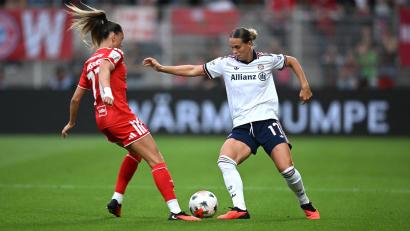 Bild: Elisa Schu/dpa
Bundesliga ohne DFB: So sieht die Zukunft für Klara Bühl (r) und Co. nun auch offiziell aus. (Archivbild)
