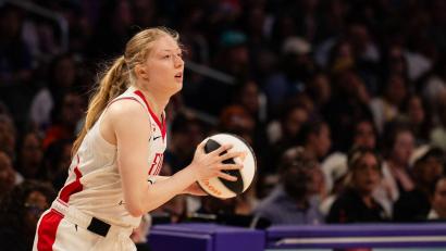 Bild: Maximilian Haupt/dpa
Frieda Bühner ist nach der WM wieder in der WNBA aktiv. (Archiv-Foto)