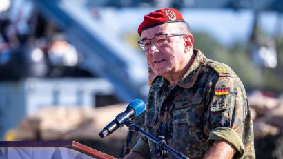 Bild: Jens Büttner/dpa
Generalinspekteur Carsten Breuer wurde zum Vorsitzenden des Nato-Militärausschusses gewählt. (Archivbild)
