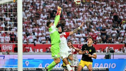 Bild: Jan-Philipp Strobel/dpa
Mangelware: Starfraumszenen im Samstagabendspiel.