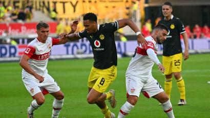 Bild: Jan-Philipp Strobel/dpa
Dortmund und Stuttgart boten ein hart umkämpftes, aber wenig hochklassiges Topspiel.