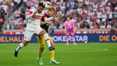 Bild: Jan-Philipp Strobel/dpa
Gewohnt deutlich: VfB-Kapitän Deniz Undav (l).