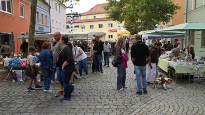 Bild: Elfriede Weiß
Am Nachmittag schlenderten etliche Besucher durch den Markt in Oberviechtach.