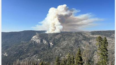 Bild: Uncredited/National Parks Service/AP/dpa
Beim Absturz des Löschhubschraubers kamen beide Insassen ums Leben.