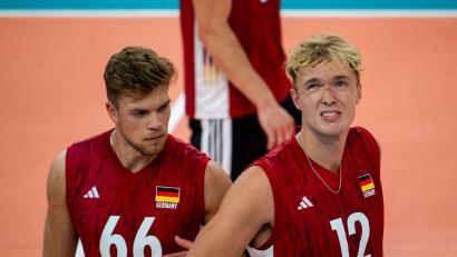 Bild: Julius Frick/dpa
Die deutschen Volleyballer unterlagen dem großen Favoriten. (Archivbild)