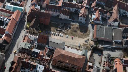 Luftbild: Bernd Georgi
Das ehemalige Bürgerspital-Areal in der Amberger Altstadt. Hier beginnt am 9. Oktober der Bau von 56 Wohnungen und einer Tiefgarage.
