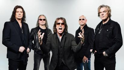 Bild: Andy Ford/Silver Lining Music/dpa
Die Bandmitglieder John Norum (l-r), Mic Michaeli, Joey Tempest, Ian Haugland und John Levén.