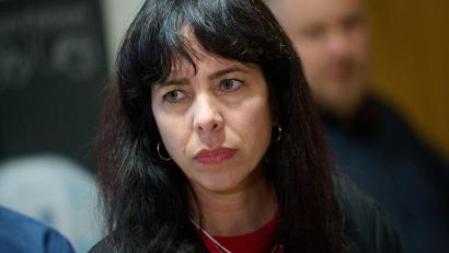 Bild: Sebastian Gollnow/dpa
Elif Eralp will für die Linke in das Rote Rathaus in Berlin einziehen. (Archivbild)