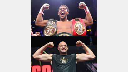 Bild: Bradley Collyer;Nick Potts/PA Wire/dpa
Anthony Joshua und Tyson Fury sollen am 11. Dezember in Cardiff gegeneinander antreten. (Archivfoto)