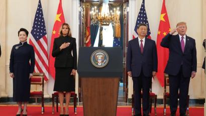 Bild: Jacquelyn Martin/AP/dpa
Trump und Xi haben sich im Weißen Haus getroffen.