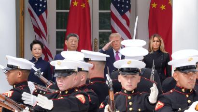 Bild: Alex Brandon/AP/dpa
Washington: US-Präsident Trump und Chinas Präsident Xi im Weißen Haus