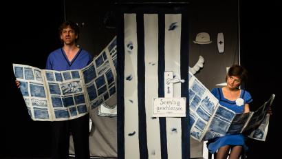 Bild: Ralf E. Neipp
Heike Feist und Andreas Nickl in „Schöner Scheitern mit Ringelnatz“.