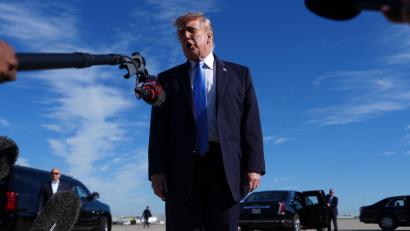 Bild: Julia Demaree Nikhinson/AP/dpa
Trump erwartet weitere Verhandlungen mit dem Iran.