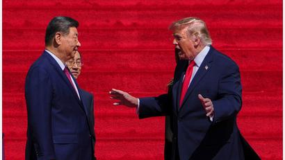 Bild: Julia Demaree Nikhinson/AP/dpa
Trump hatte Xi vergangene Woche in Washington empfangen. (Archivbild)
