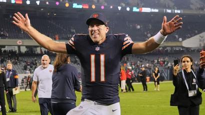 Bild: Nam Y. Huh/AP/dpa
Keenum hatte nach dem Heimsieg gegen Philadelphia allen Grund zum Jubeln.