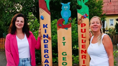 Bild: Jessica Winklmann
Der Kindergarten St. Georg in Pullenried hat eine neue Leitung. Christine Fuchs (rechts) ist schon langjährige Mitarbeiterin und Jessica Winklmann hat die Führung seit 1. September übernommen.