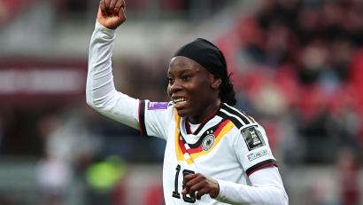 Bild: Daniel Karmann/dpa
Nachnominiert für Länderspiele: Nicole Anyomi. (Archivbild)