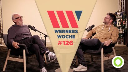 Frank Werner (links) im Gespräch mit Sportreporter Fabian Leeb.
