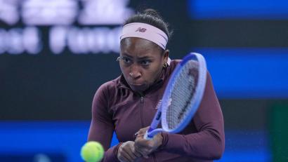 Bild: Achmad Ibrahim/AP/dpa
Beim Turnier in Peking gab es eine Kontroverse um Coco Gauff.