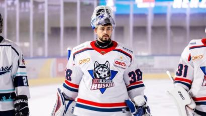 Bild: Diekmann
Der neue Goalie der Blue Devils Weiden: Kristian Hufsky.