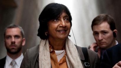 Bild: Sebastian Scheiner/AP/dpa
Die UN sehen durch die Verleihung des Friedensnobelpreises an Navanethem Pillay den Kampf für die Menschenrechte gestärkt. (Archivbild)