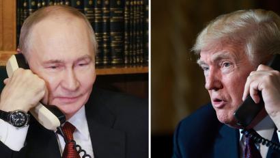 Bild: Mikhail Metzel/Pool Sputnik Kremlin/AP/dpa
Nach einem Gespräch mit dem russischen Präsidenten Putin stellt US-Präsident Trump russische Diesellieferungen in Aussicht. (Archivbild)