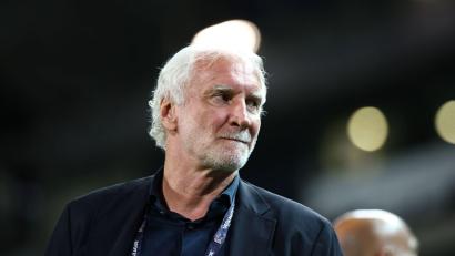 Bild: Christian Charisius/dpa
DFB-Sportdirektor Rudi Völler hat die Länge der Länderspielpause kritisiert. (Archivbild)