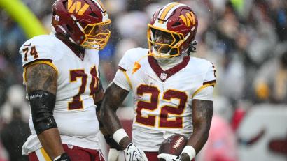 Bild: Nick Wass/AP/dpa
Brandon Coleman (links) hatte einen schwierigen Start ins Spiel.