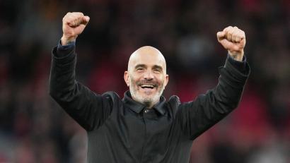 Bild: Jon Super/AP/dpa
Manchester Citys Trainer Enzo Maresca.