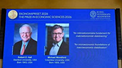 Bild: Anders Wiklund/TT News Agency via AP/dpa
Robert E. Hall und Michael Woodford arbeiten an den US-Eliteuniversitäten Stanford und Columbia.