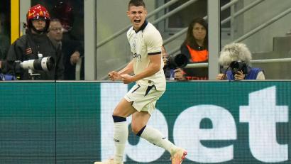 Bild: Luca Bruno/AP/dpa
Nicolo Tresoldi erzielte einen Dreierpack.
