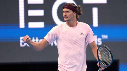 Bild: Achmad Ibrahim/AP/dpa
Alexander Zverev steht im Viertelfinale von Shanghai. (Archivbild)