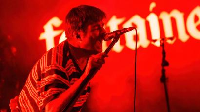 Bild: Mairo Cinquetti/SOPA Images via ZUMA Press Wire/dpa
Die Stimme von Leadsänger Grian Chatten kommt auf dem Album leiser und melodischer zu Klang. (Archivbild)