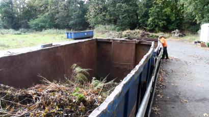 Symbolbild: Gabi Schönberger
Der Grüngutcontainer in der Nähe des Tennisheims in Neunburg vorm Wald steht noch bis Ende Oktober.