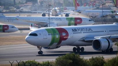 Bild: Armando Franca/AP/dpa
Tap hatte zuletzt vier Jahre in Folge Gewinne eingeflogen.