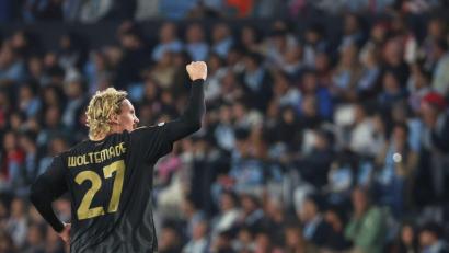 Bild: Lalo R. Villar/AP/dpa
Traf erneut für Juventus Turin in der Europa League: Nick Woltemade.