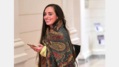 Bild: Soeren Stache/dpa
Linke-Abgeordnete Vanessa Emde steht auch parteiintern in der Kritik. (Archivbild)