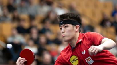 Bild: Soeren Stache/dpa
Im EM-Halbfinale: Tischtennis-Profi Dang Qiu.