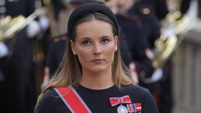 Bild: Terje Pedersen/NTB Pool/dpa
Seit dem Tod ihres Großvaters Harald V. ist Ingrid Alexandra neue Kronprinzessin von Norwegen. (Archivbild)