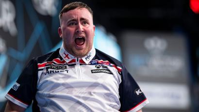 Bild: Hannes P. Albert/dpa
Spielt nicht gern in Deutschland: Darts-Dominator Littler. (Archivbild)