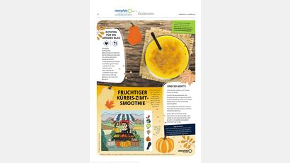 Bild: Oberpfalz Medien
Wir machen einen fruchtigen Kürbis-Zimt-Smoothie.