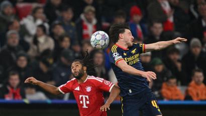 Bild: Peter Kneffel/dpa
Serge Gnabry (links) mühte sich als Vertreter von Michael Olise. Ersetzen konnte er ihn nach seiner langen Verletzungsoause nicht.