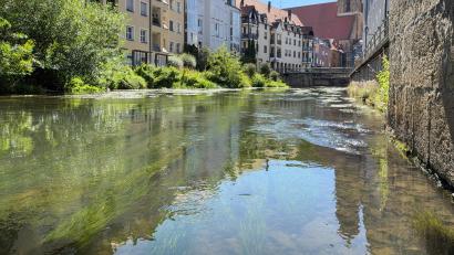 Bild: Petra Hartl
Zur Aktualisierung der Überschwemmungsgebiete wird die Vils ab Ende Oktober in der Stadt Amberg (Bild) und im Landkreis Amberg-Sulzbach vermessen.