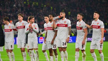 Bild: Jan-Philipp Strobel/dpa
Die VfB-Profis haderten mit dem einen Punkt gegen Atlético.