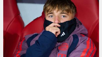 Bild: Sven Hoppe/dpa
Lennart Karl muss sich beim FC Bayern gedulden.