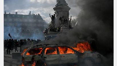 Bild: Julien Mattia/Le Pictorium via ZUMA Press/dpa
In Paris kam es vergangene Woche wie in anderen Städten zu schweren Ausschreitungen. (Archivbild)