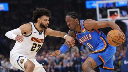 Bild: Nate Billings/AP/dpa
Jalen Williams (r.) war Topscorer bei den Oklahoma City Thunder.